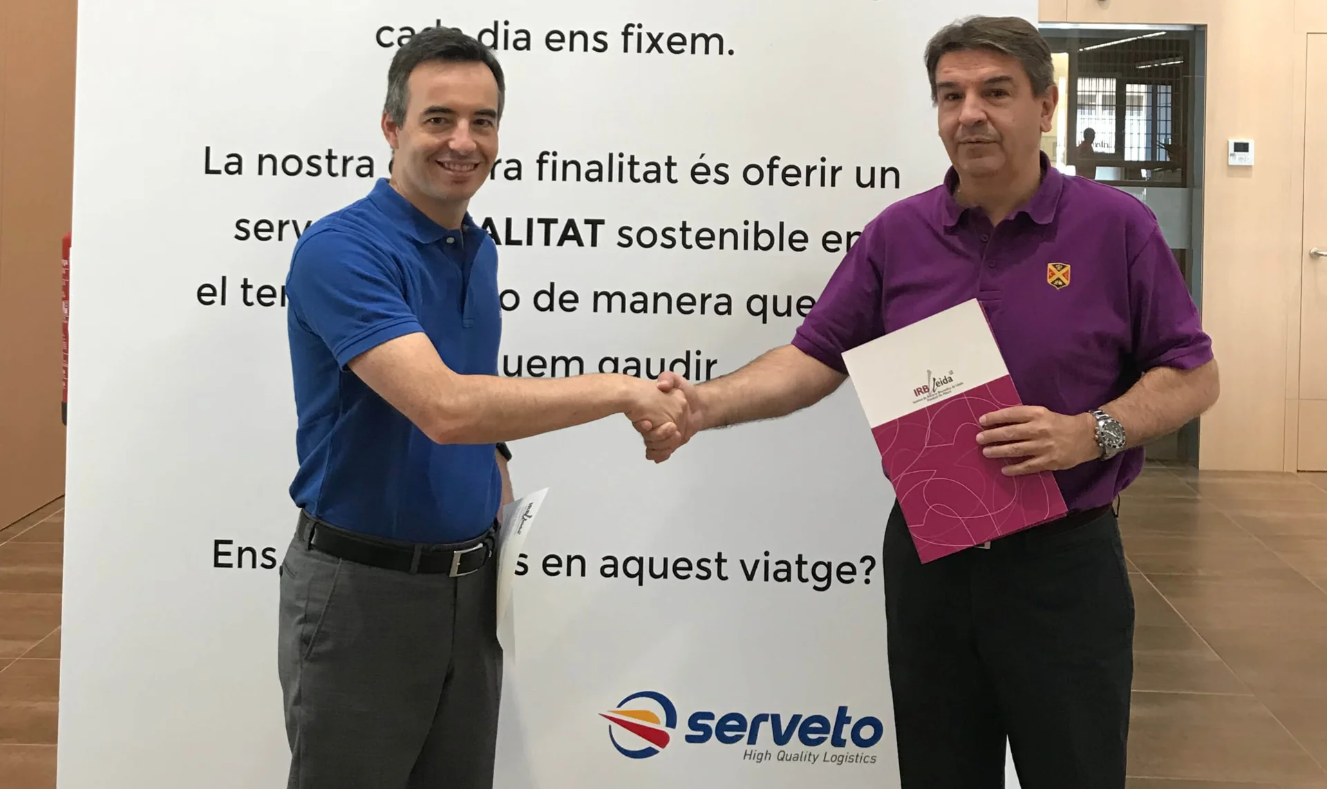 La empresa leridana Serveto mantiene su compromiso con el IRBLleida