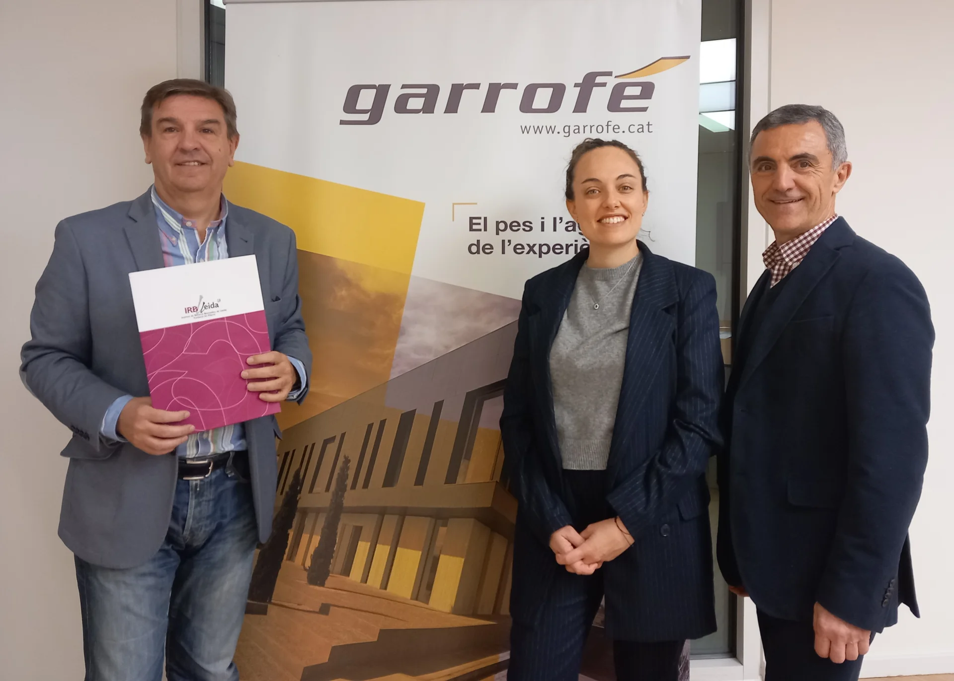 The company Garrofé renews its collaboration with IRBLleida