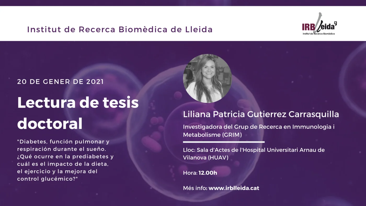 Lectura de tesi doctoral - Personal #IRBLleida