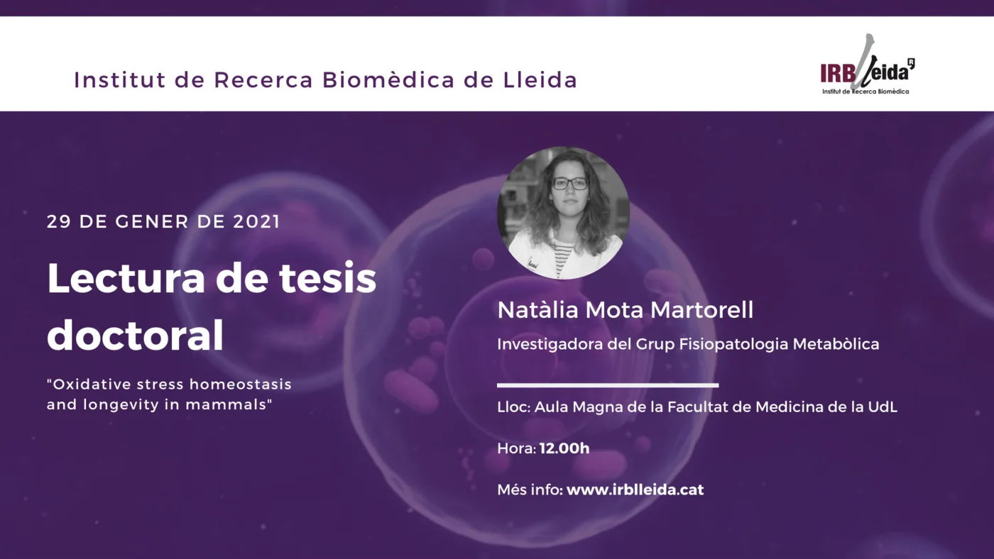 Lectura de tesi doctoral - Personal #IRBLleida