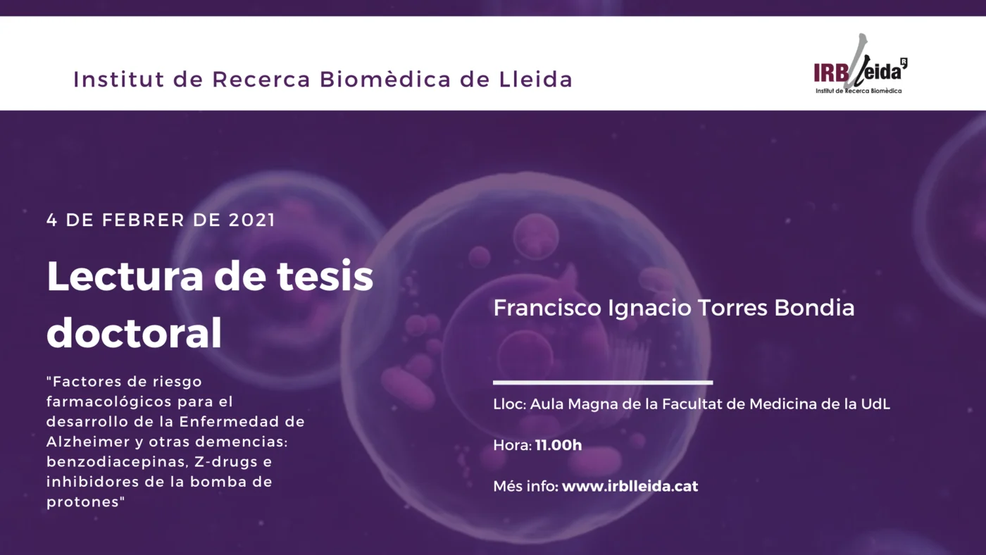 Lectura de tesi doctoral - Personal #IRBLleida