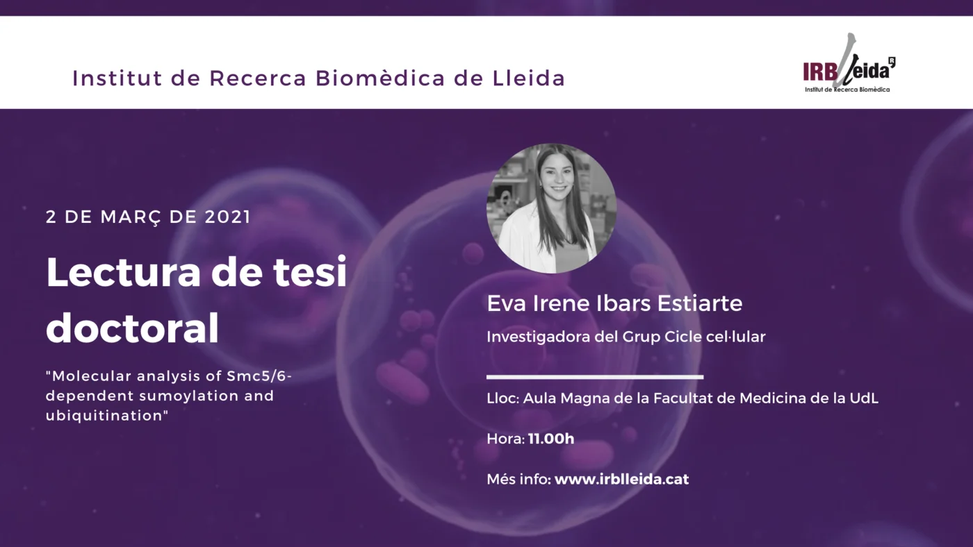 Lectura de tesis doctoral - Personal #IRBLleida