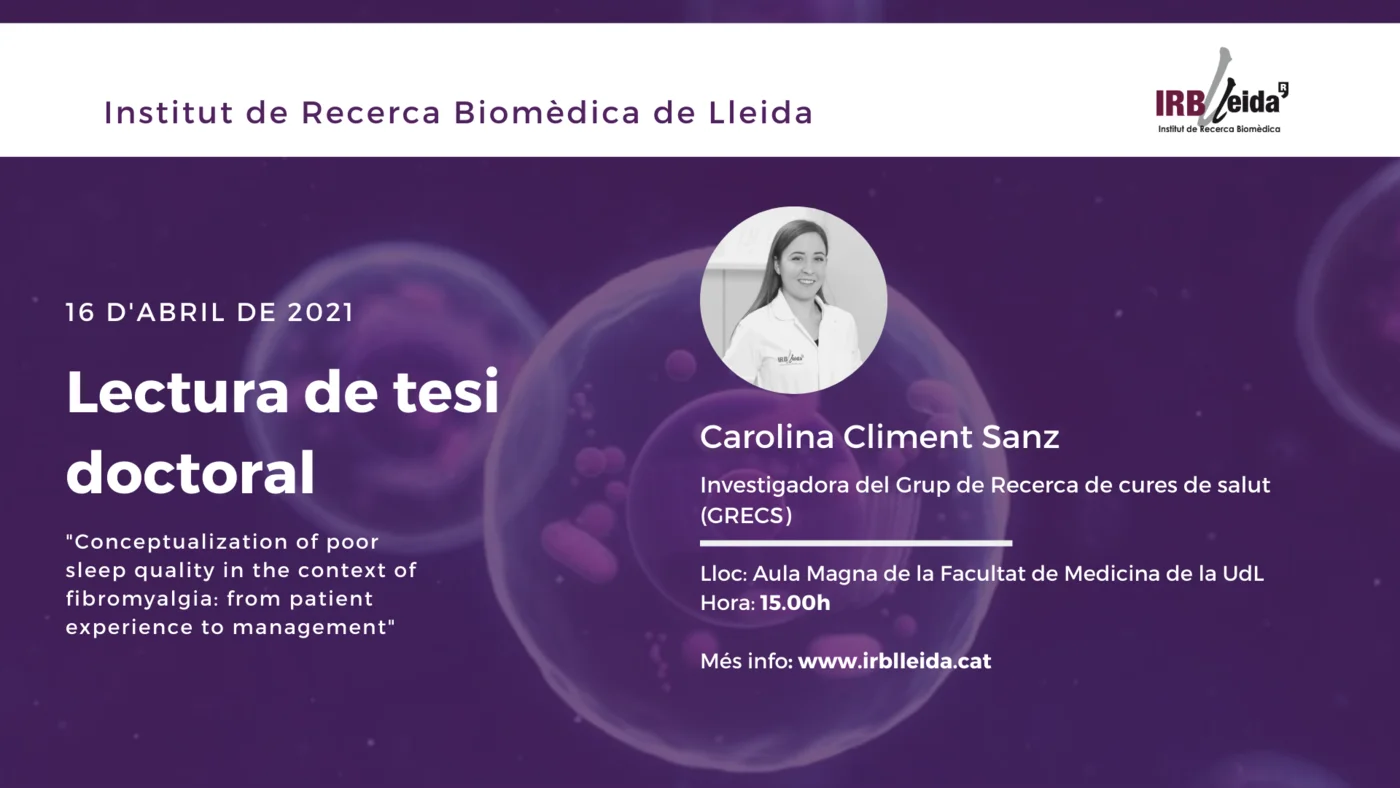 Doctoral thesis reading - Staff #IRBLleida