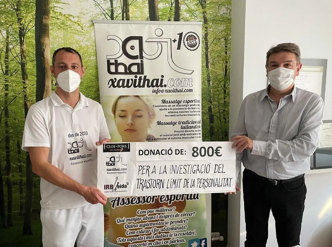 La Marató de les Terres de Lleida, Clos Pons Thai Runners y Xavi Thai dan 800€ para la investigación