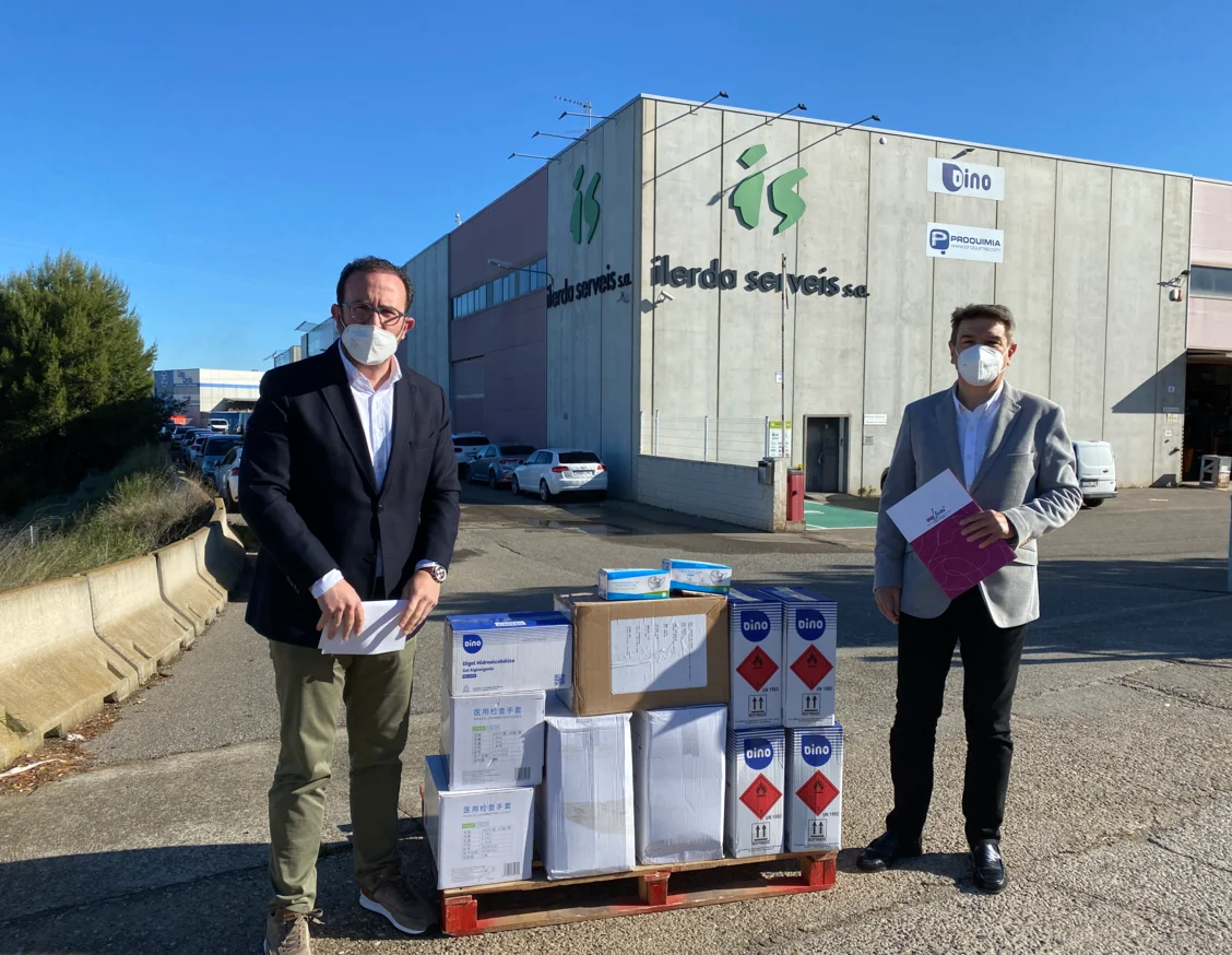 Ilerda Serveis col·labora amb l'IRBLleida amb l'entrega d'EPIs