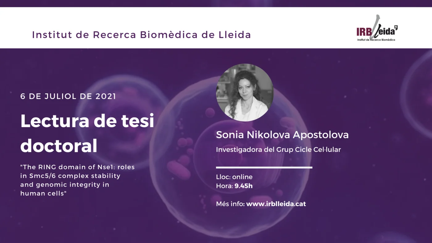 Lectura de tesis doctoral - Personal #IRBLleida