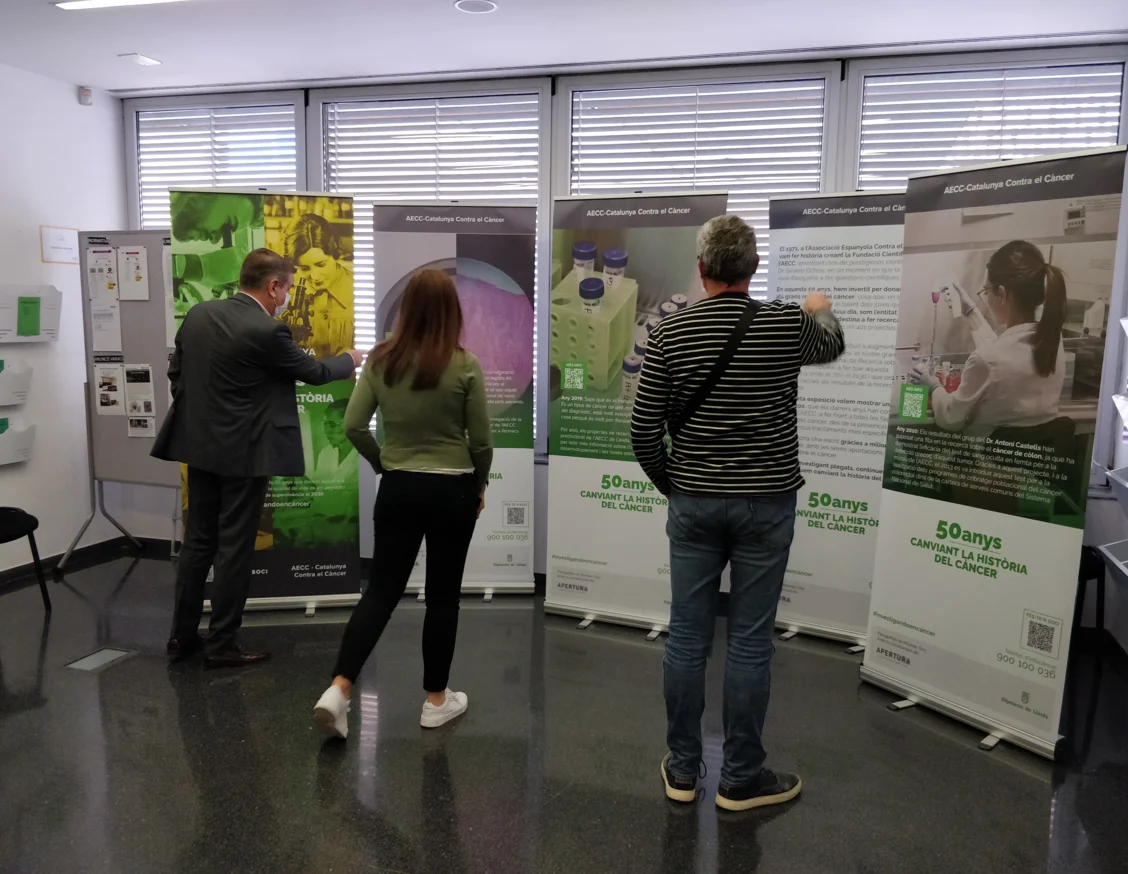 L'IRBLleida acull l'exposició de l'AECC '50 anys canviant la història del càncer'