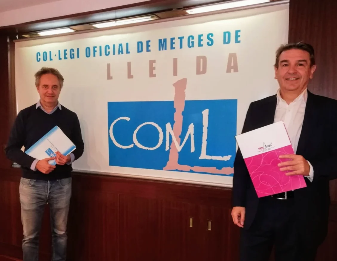 El Col·legi Oficial de Metges de Lleida renova la col·laboració amb l'IRBLleida
