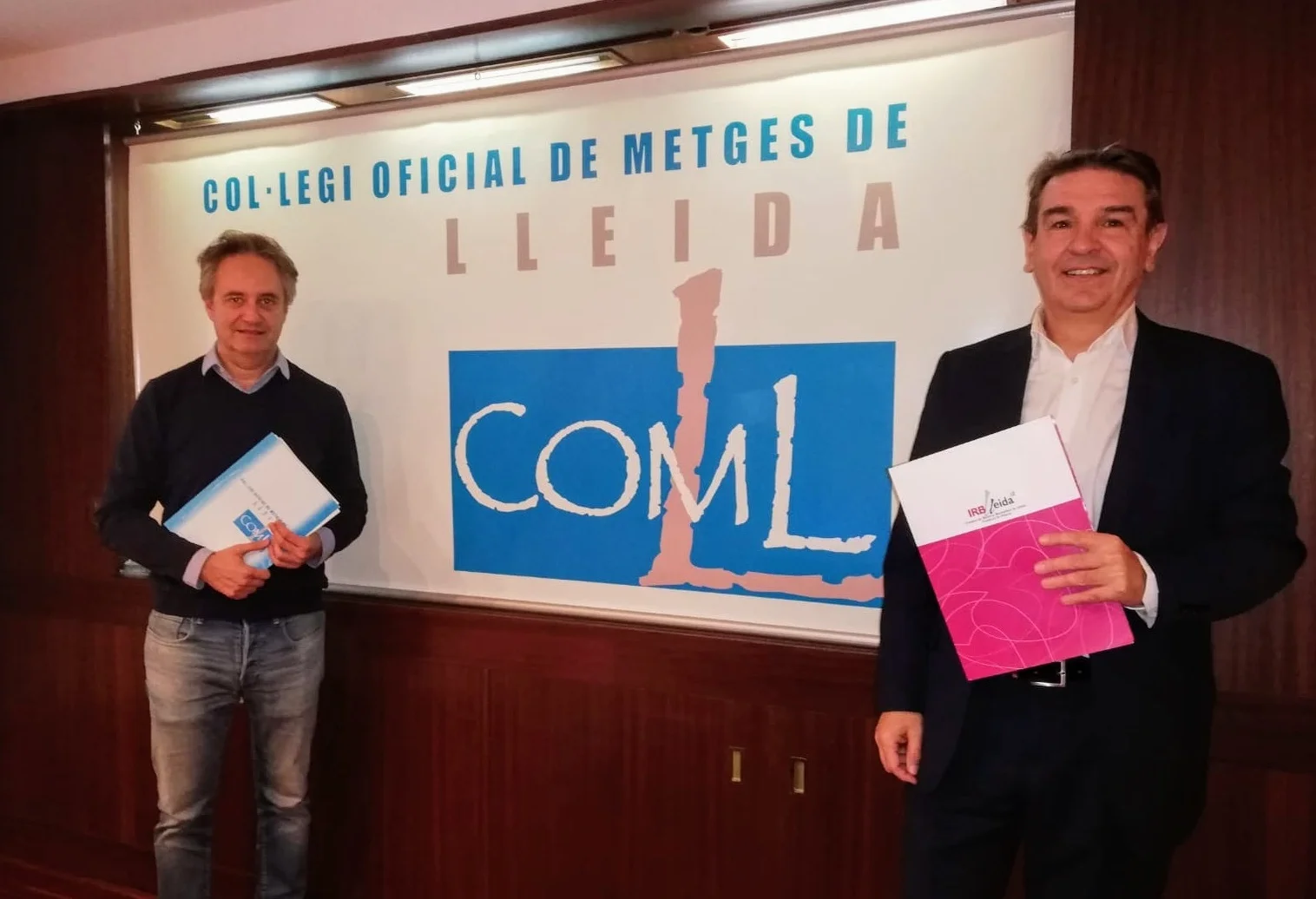 The Col·legi Oficial de Metges de Lleida (COMLL) renews its collaboration with IRBLleida