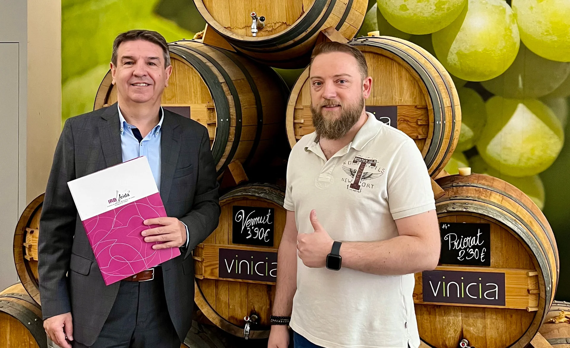 Vinicia renova la seva col·laboració amb l'IRBLleida