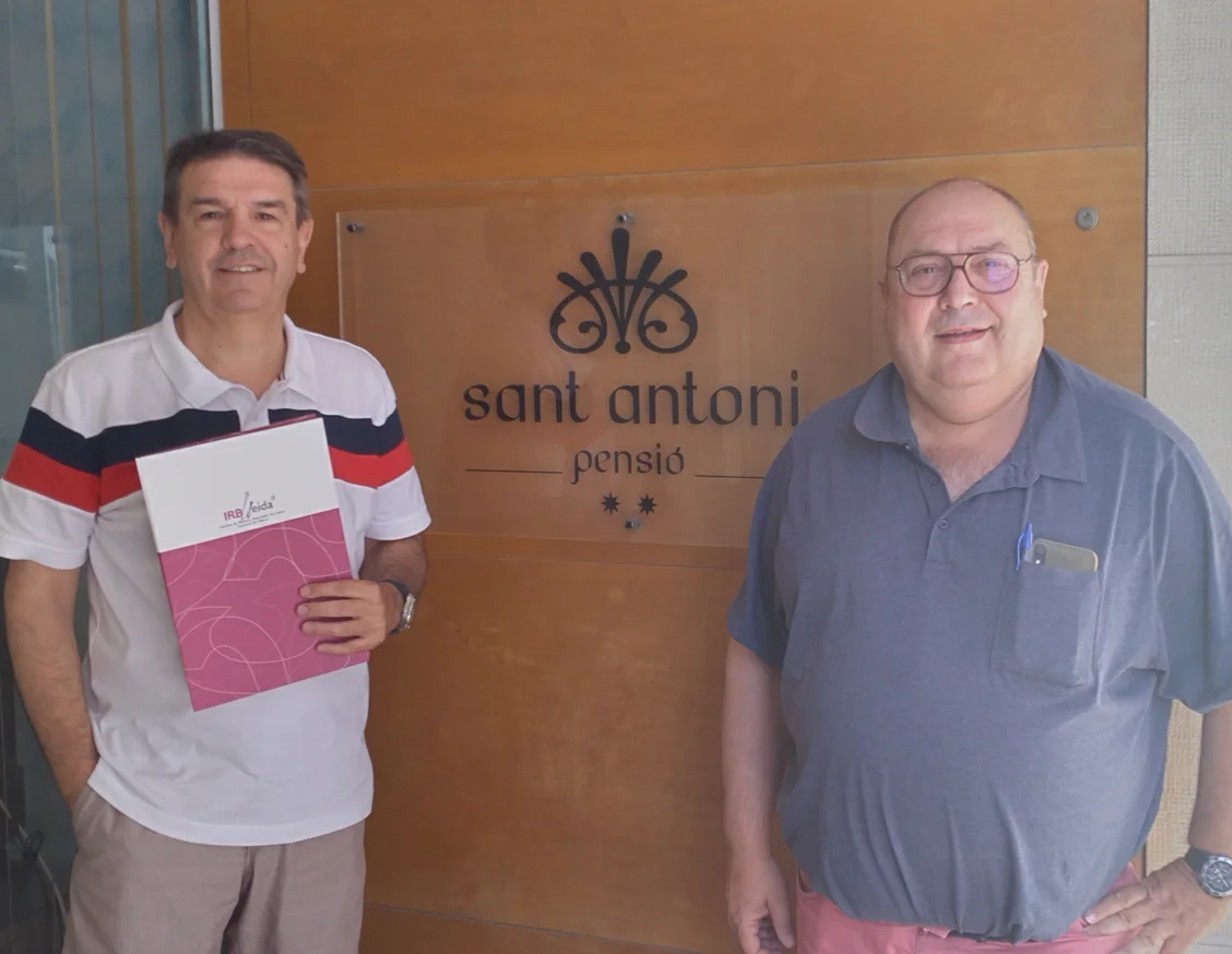 La Pensió Sant Antoni del Palau d'Anglesola renova la seva col·laboració amb l'IRBLleida