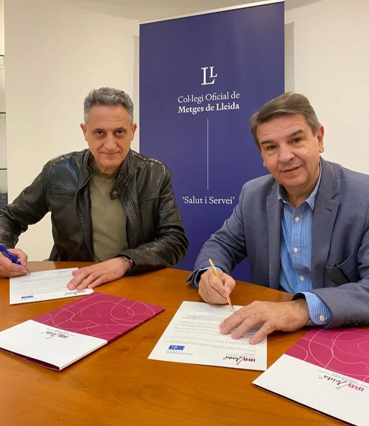 El Col·legi Oficial de Metges de Lleida renova l'acord de col·laboració amb l'IRBLleida