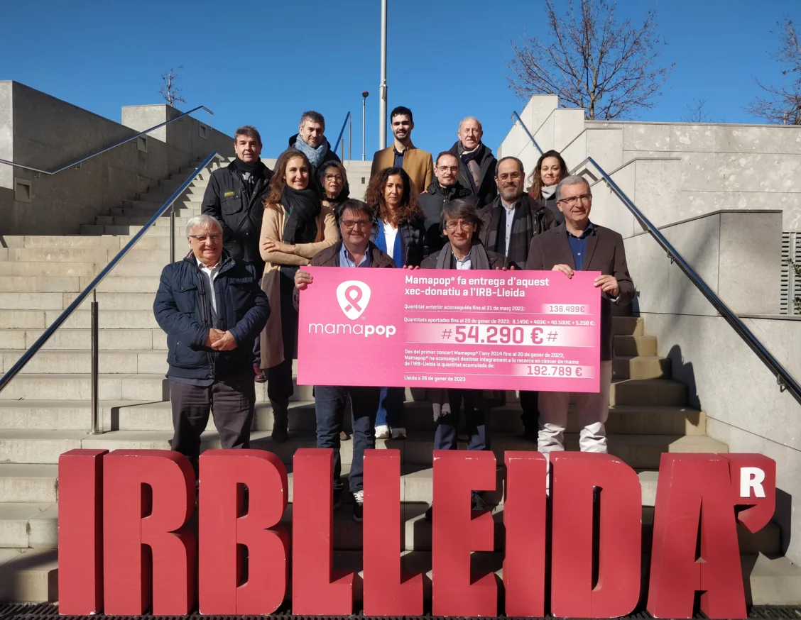 Mamapop aporta més de 192.000 euros a la investigació contra el càncer de mama de Lleida