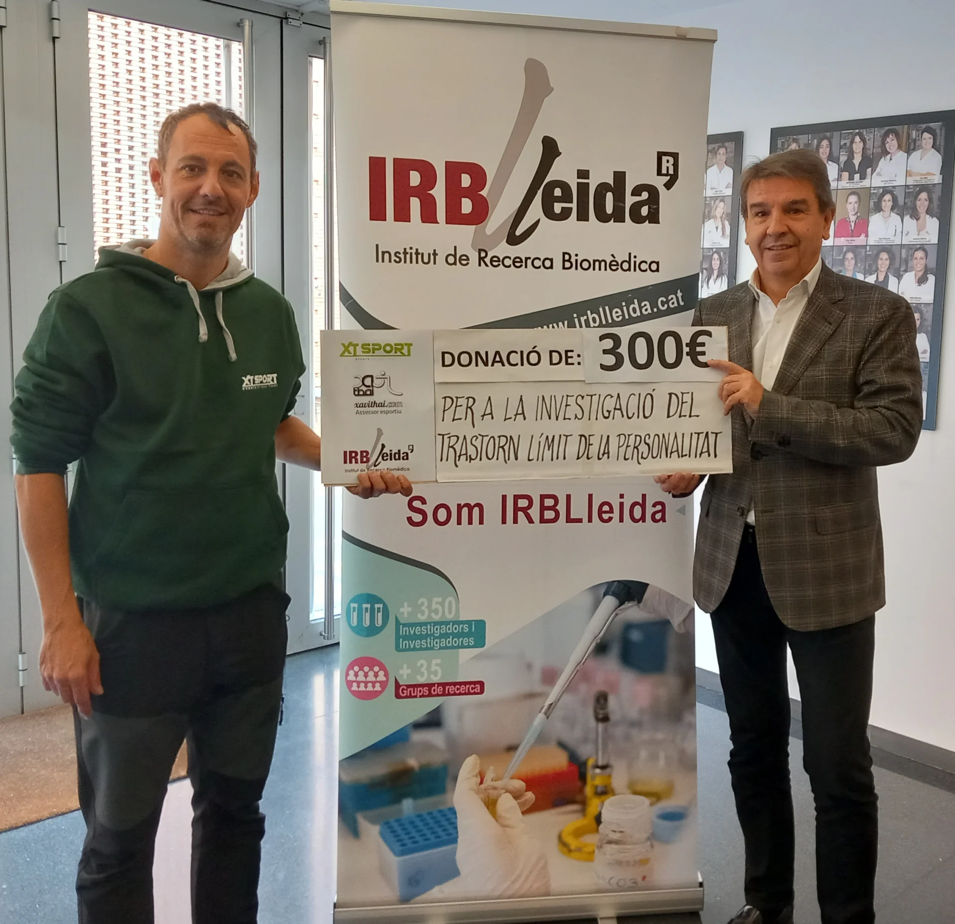Donation of €300 for research into borderline personality disorder