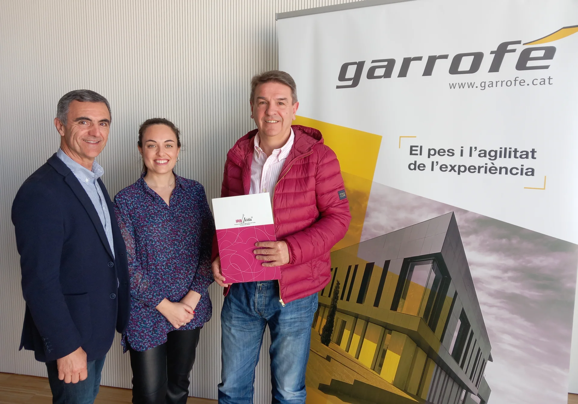 The company Garrofé renews its collaboration with IRBLleida