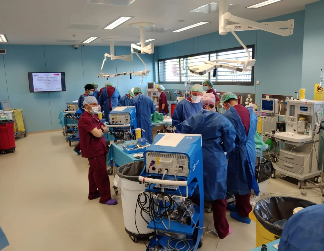 El CREBA ofereix un curs únic per al maneig de complicacions en l’abordatge de lesions toràciques i lumbars dirigit a cirurgians de columna, traumatòlegs i neurocirurgians  