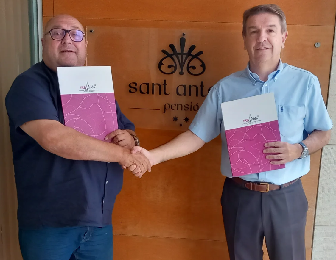 La Pensió Sant Antoni del Palau d'Anglesola renova la seva col·laboració amb l'IRBLleida