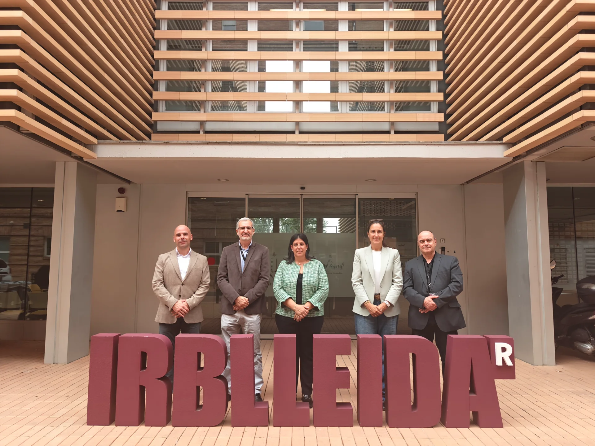 The Government Delegate in Lleida, Nuria Gil, at IRBLleida