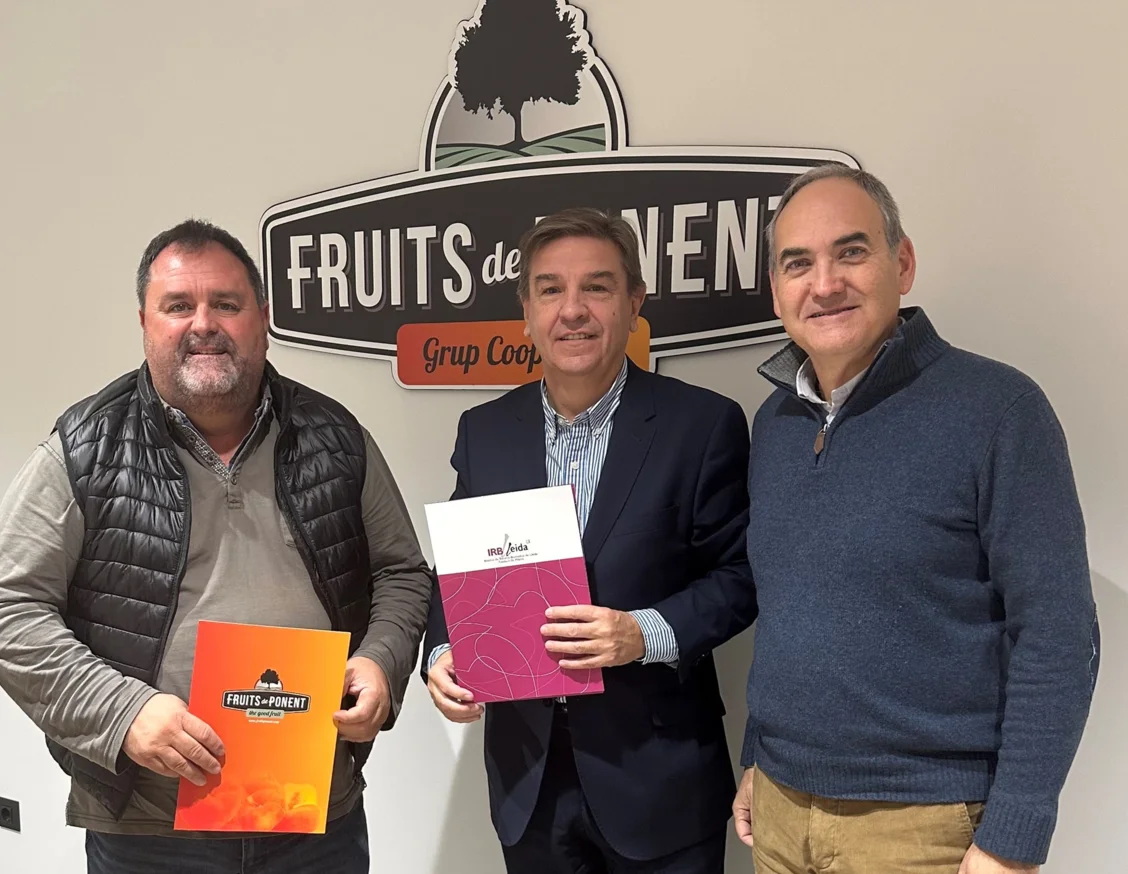 Fruits de Ponent renova la seva col·aboració amb l'IRBLleida 