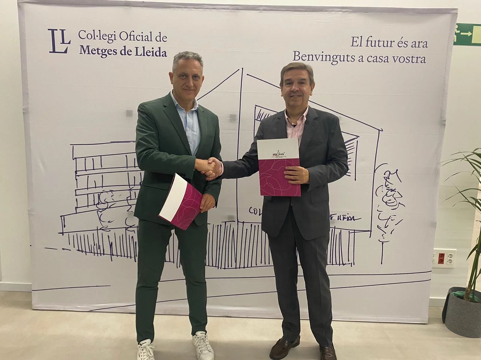 El Col·legi Oficial de Metges de Lleida renova la col·laboració amb l'IRBLleida
