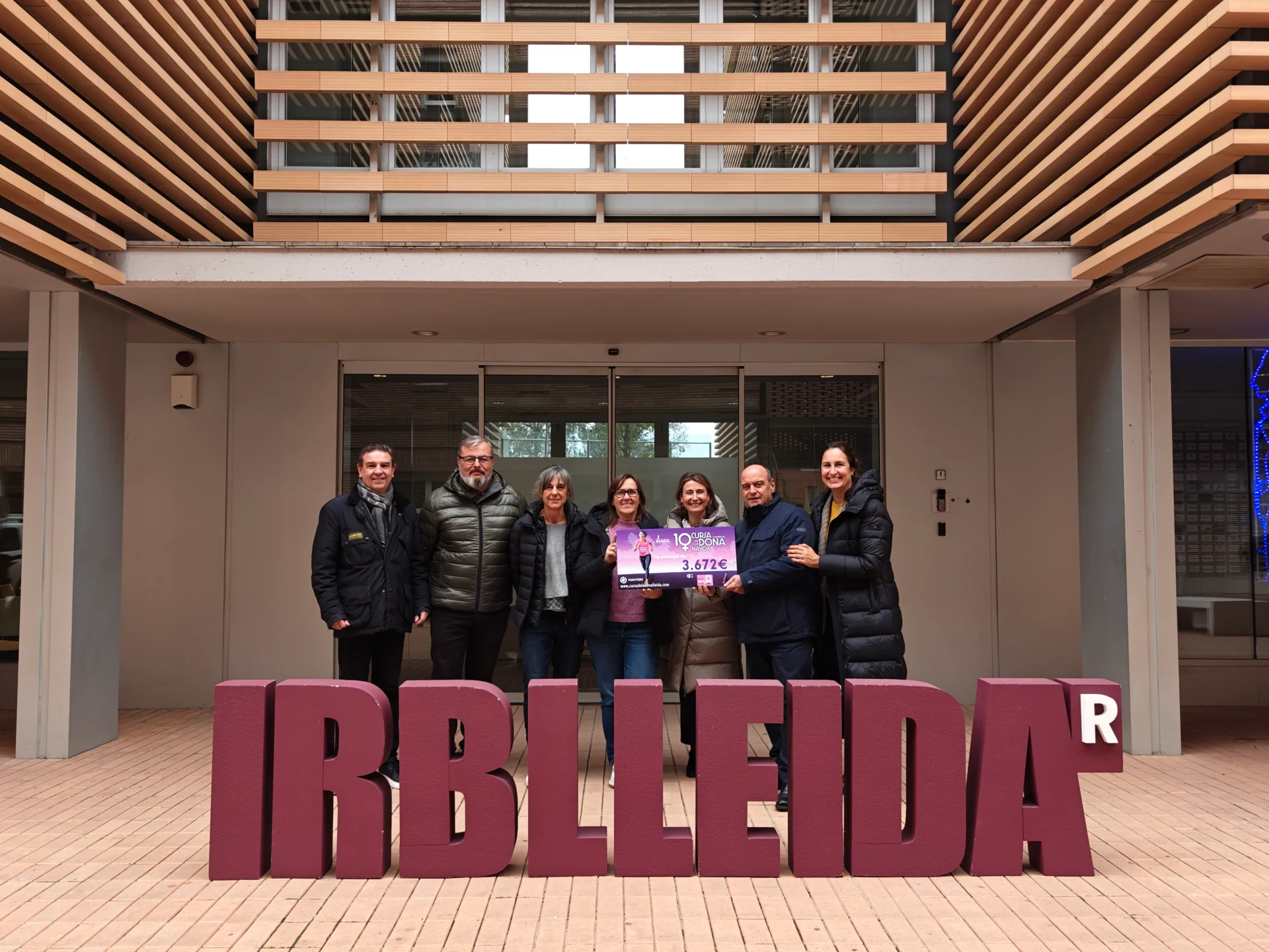 The 10th edition of the ‘Cursa de la Dona Nayox’ raises €3,672 for breast cancer research at IRBLleida