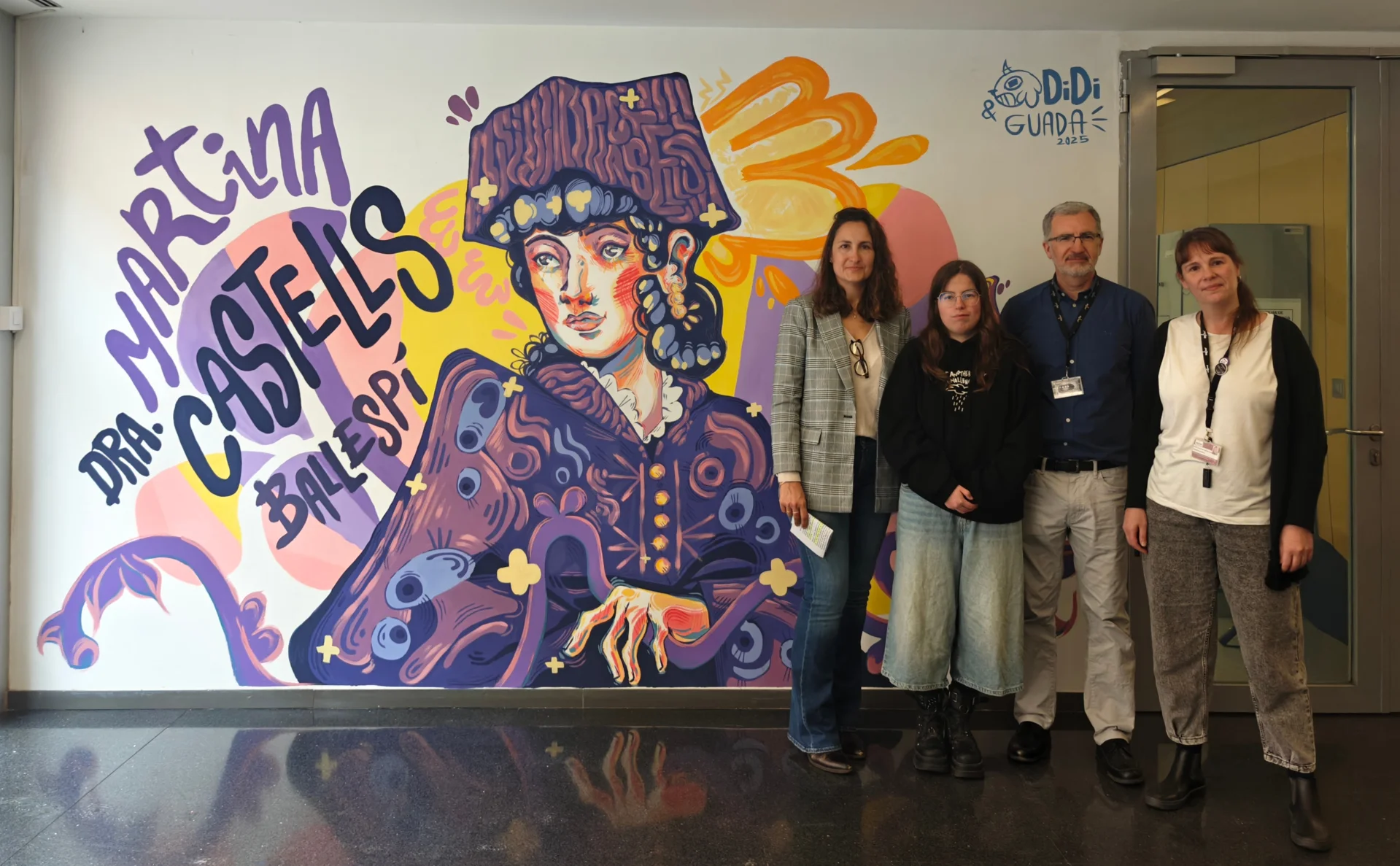El IRBLleida inaugura su mural dedicado en la doctora leridana Martina Castells Ballespí