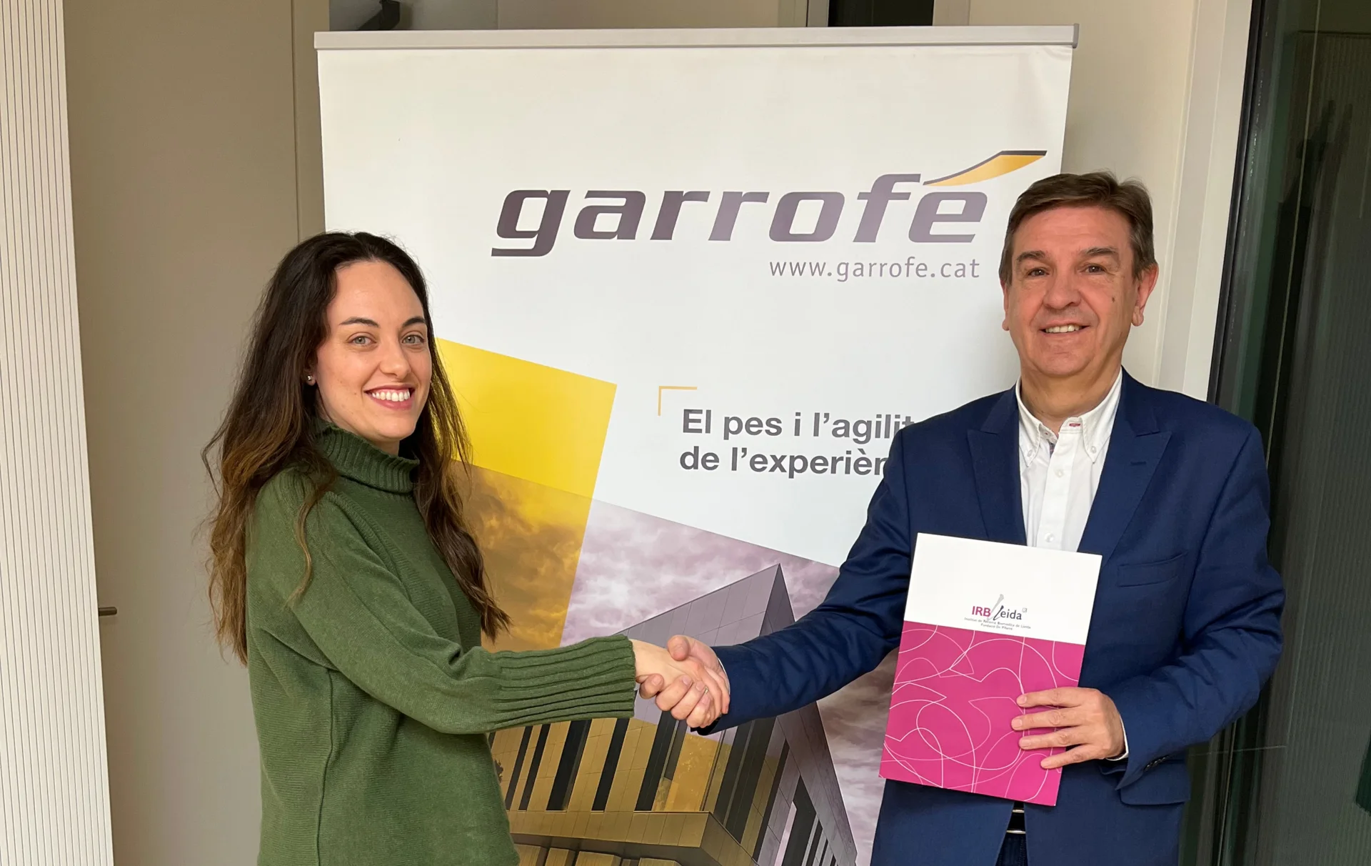 The company Garrofé renews its collaboration with IRBLleida