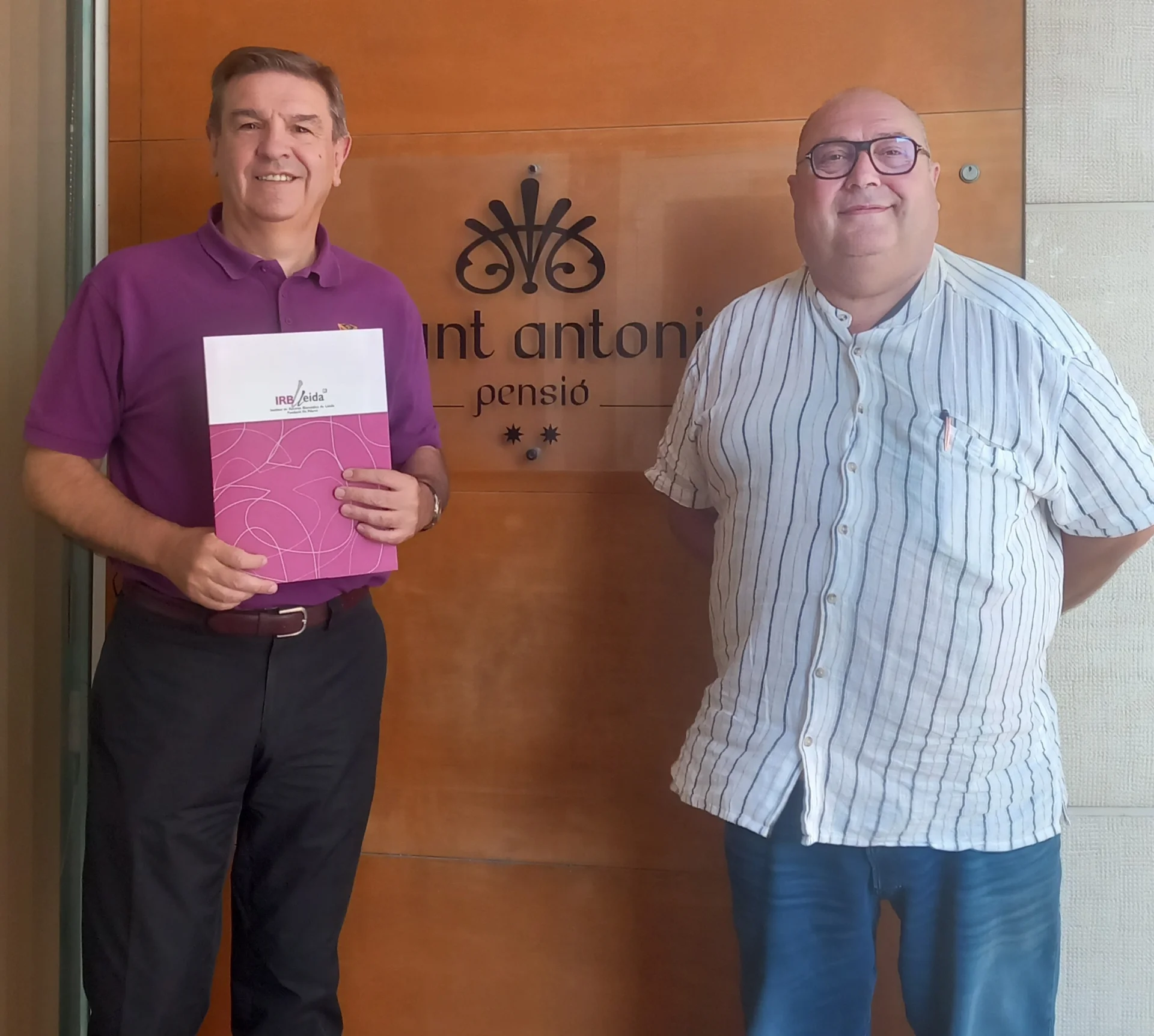 La Pensió Sant Antoni del Palau d'Anglesola renova la seva col·laboració amb l'IRBLleida