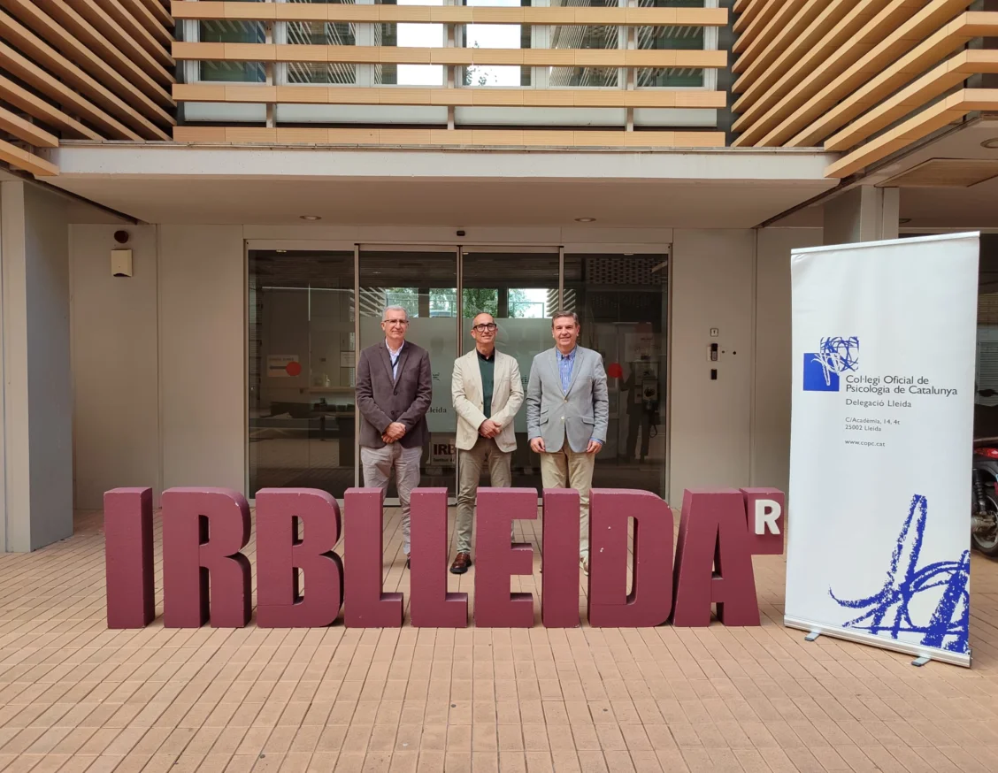 El IRBLleida y la Delegación Territorial de Lleida del Colegio Oficial de Psicología de Cataluña firman un convenio de colaboración para ofrecer formaciones a los colegiados y colegiadas