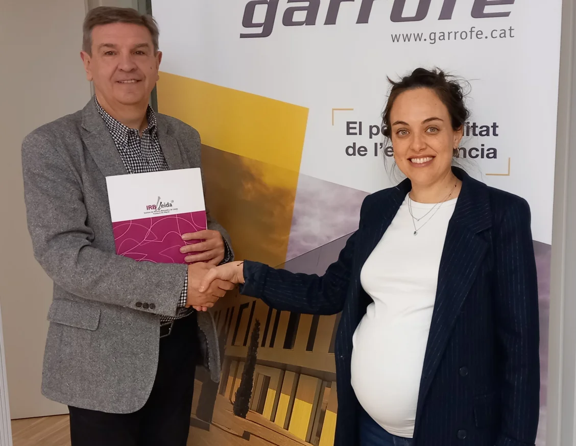 The company Garrofé renews its collaboration with IRBLleida
