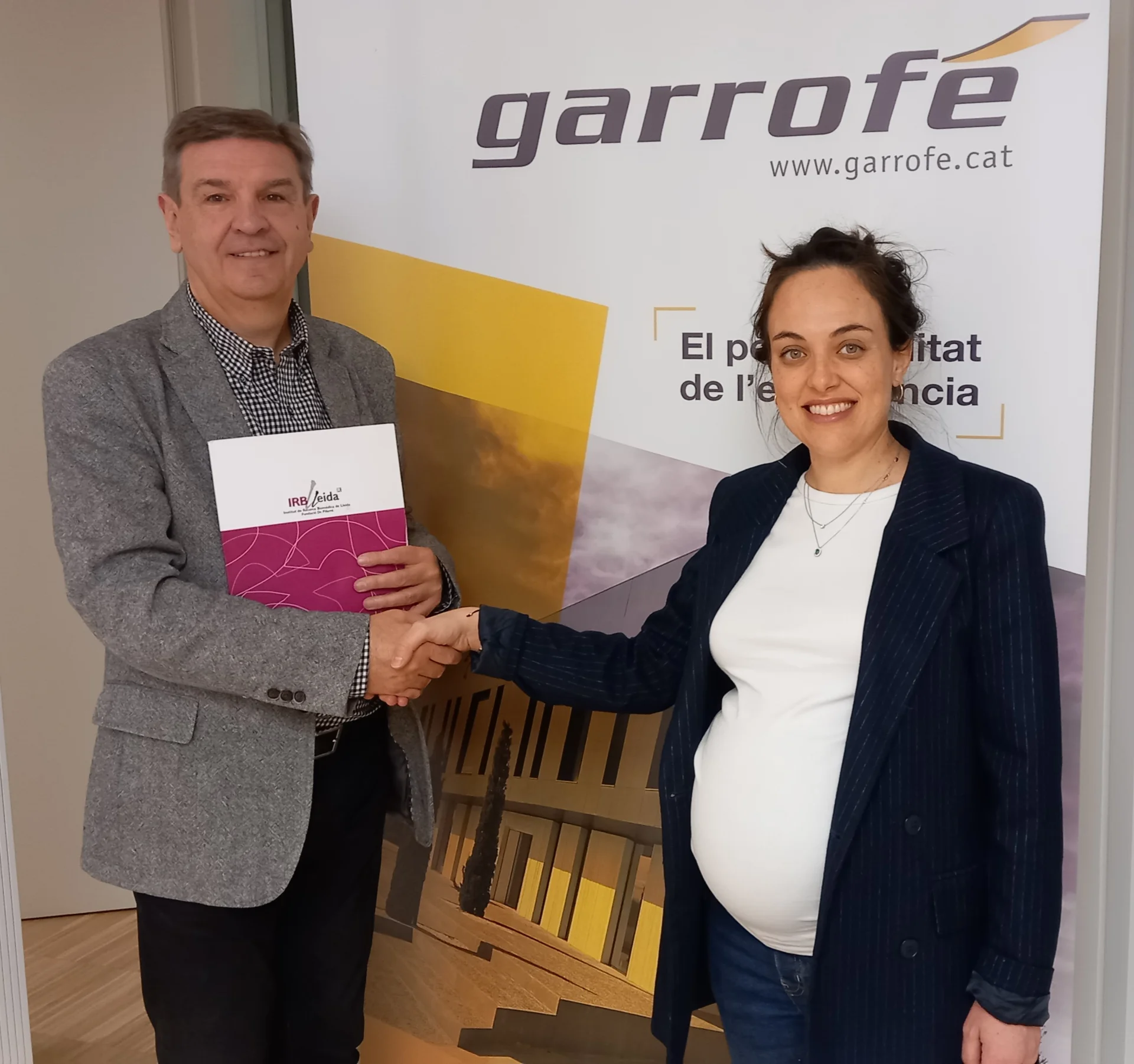 The company Garrofé renews its collaboration with IRBLleida