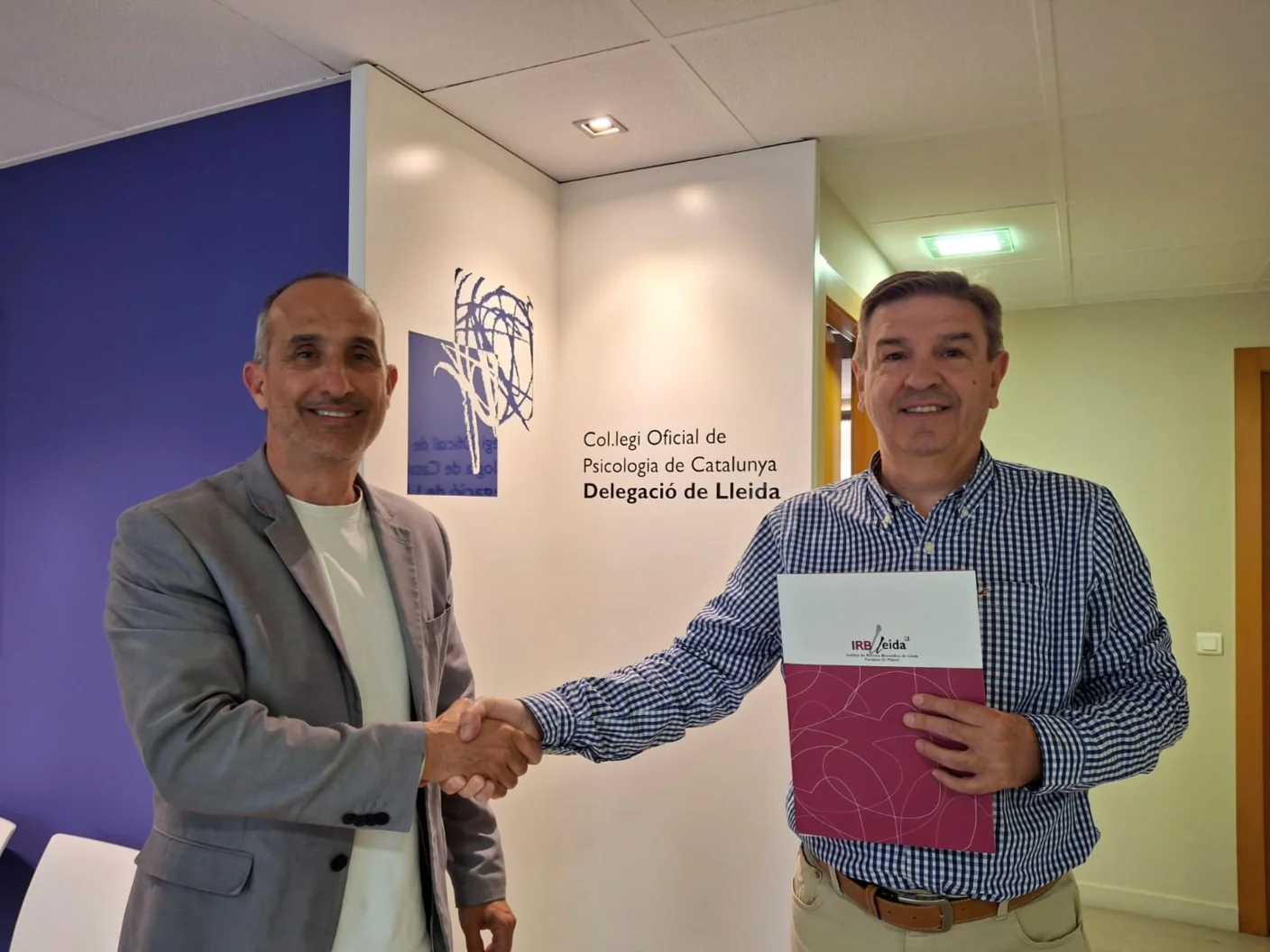 The Official College of Psychology of Catalonia (Lleida branch) renews its collaboration with the IRBLleida