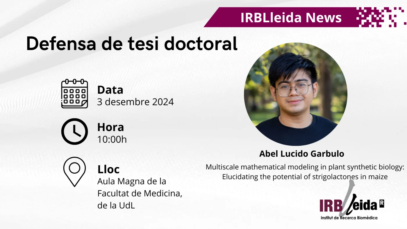 Lectura de tesi doctoral - Personal #IRBLleida