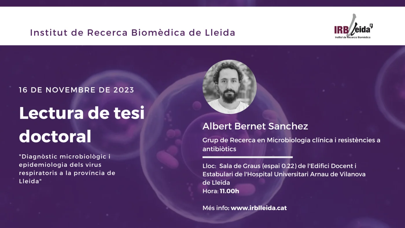 Lectura de tesi doctoral - Personal #IRBLleida