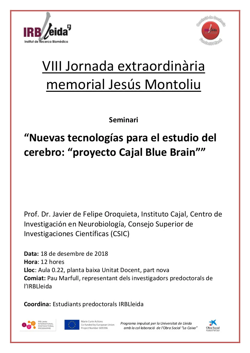 VIII Jornada extraordinària memorial Jesús Montoliu