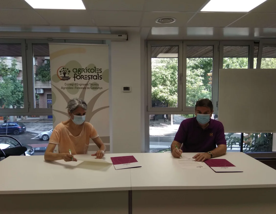 El Col·legi d'Enginyers Tècnics Agrícoles i Forestals de Catalunya renova la seva col·laboració amb l'IRBLleida