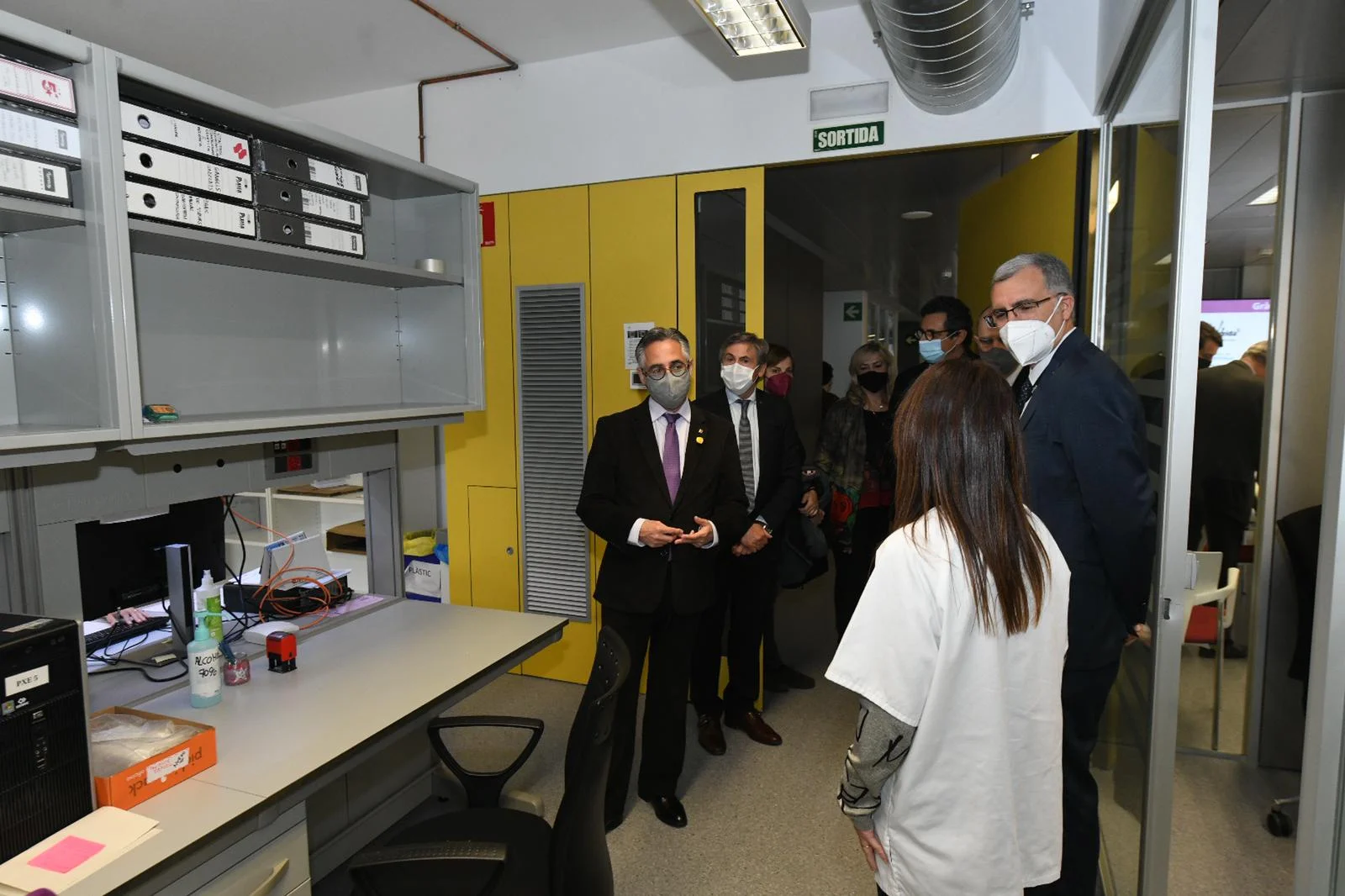 El 'conseller d'Empresa i Coneixement' Ramon Tremosa, visits IRBLleida