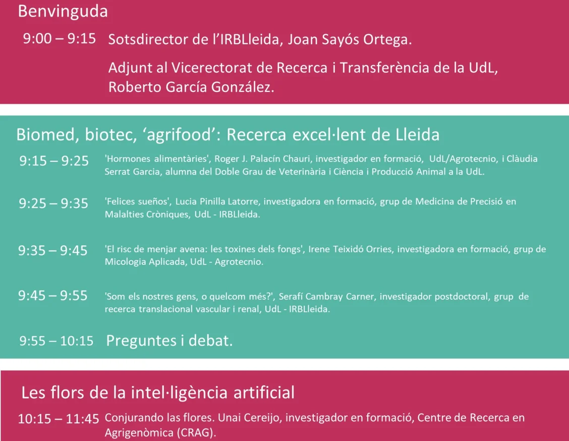 Torna la jornada INspiracy Lleida per fomentar l’interès per la ciència a l’alumnat de primer de batxillerat de Ponent