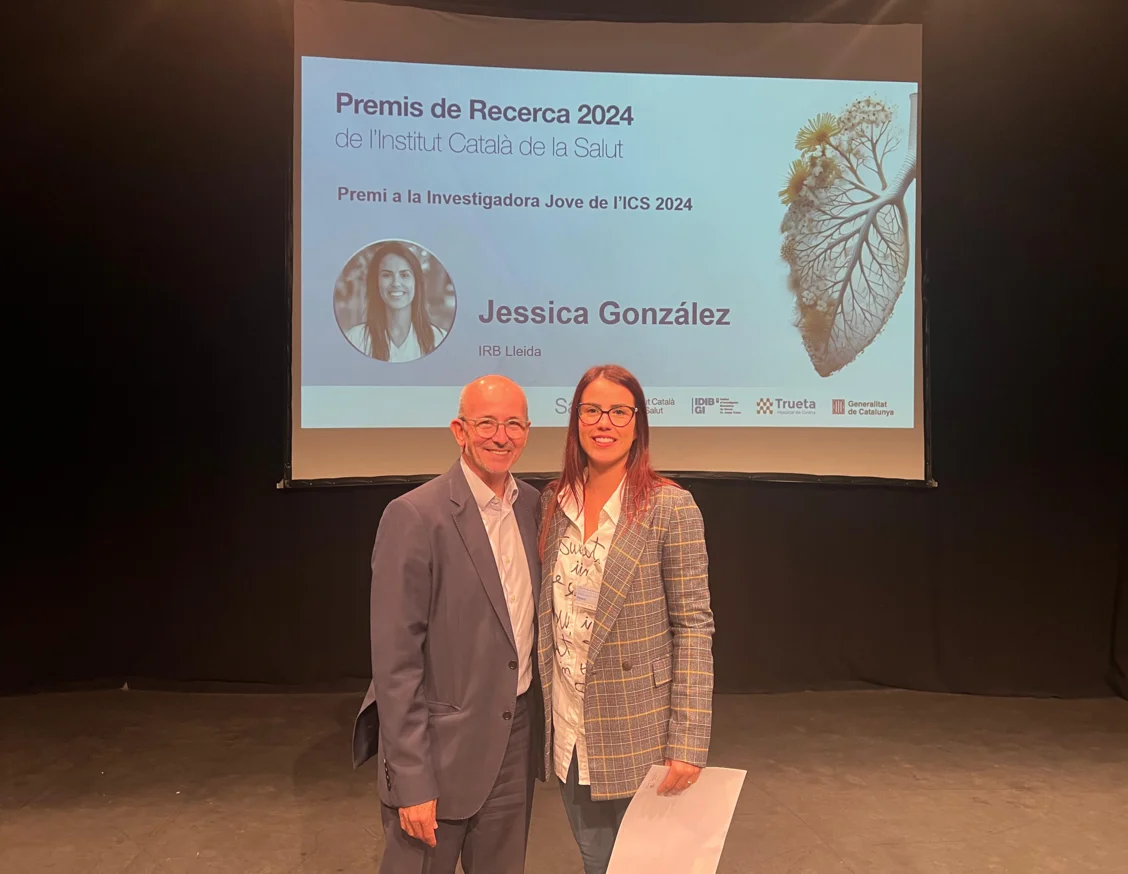 La 15a Jornada de Recerca de l'Institut Català de la Salut premia a la investigadora de l’IRBLleida, Jessica González