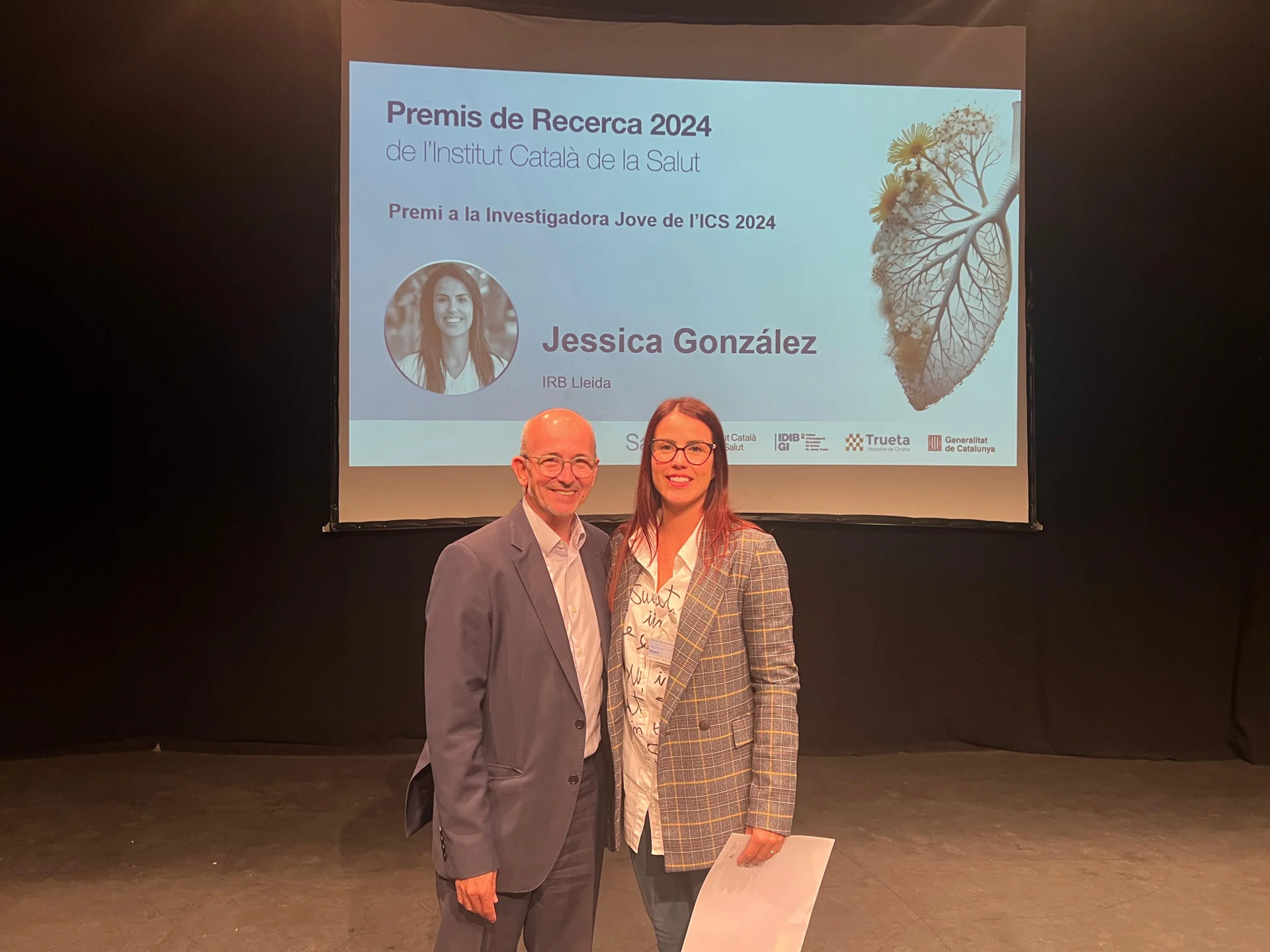 The 15th Research Conference of the Catalan Institute of Health awards the IRBLleida researcher Jessica Gonzalez