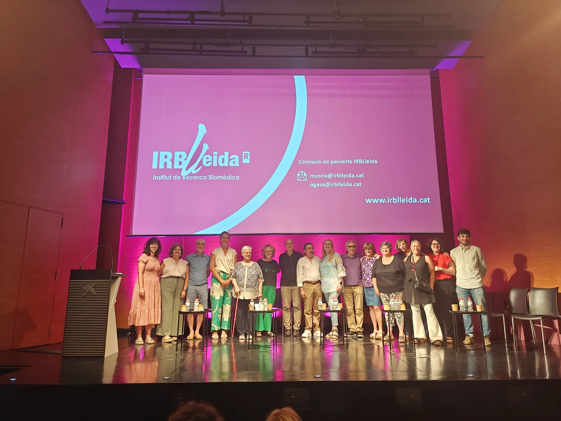 Emotiva VI Jornada #SomRecerca en el Caixaforum con la presentación de la reciente creada Comisión de Pacientes del IRBLleida
