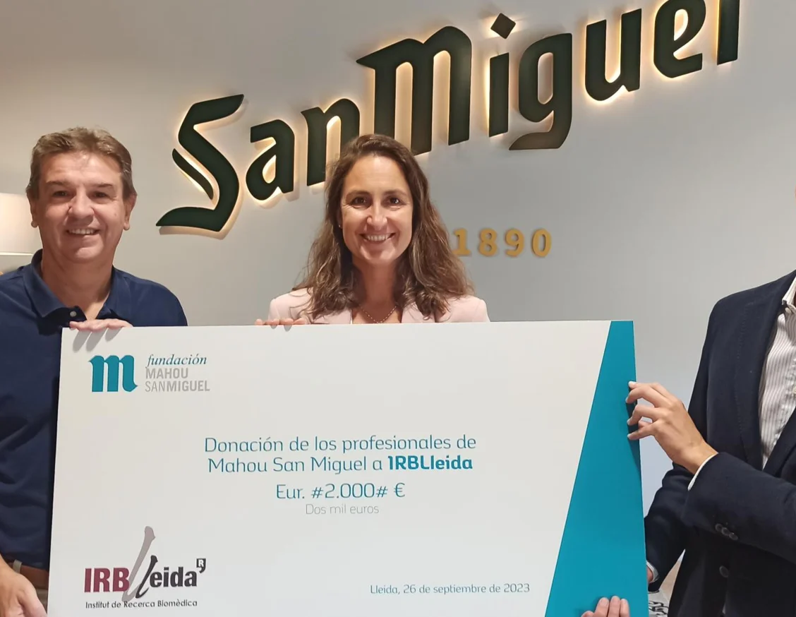La Fundación Mahou San Miguel renova la seva col·laboració amb l’IRBLleida