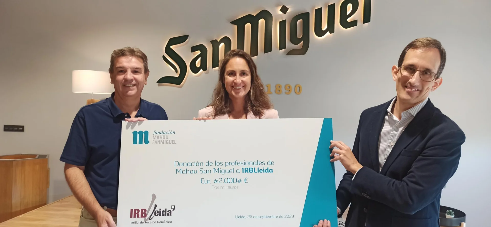 The Fundación Mahou San Miguel renews its collaboration with IRBLleida