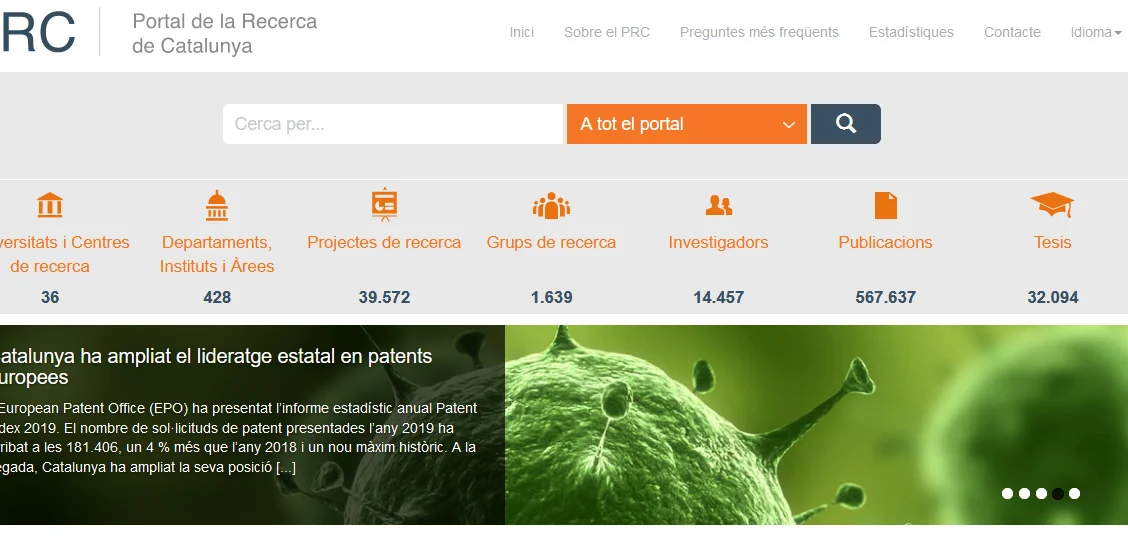 L’IRBLleida s’incorpora al Portal de la Recerca de Catalunya per visibilitzar la tasca dels investigadors i investigadores