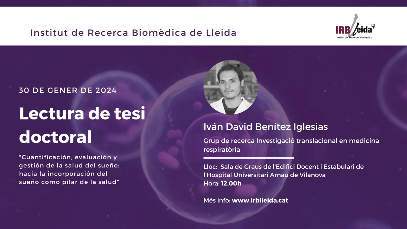 Lectura de tesis doctoral - Personal #IRBLleida