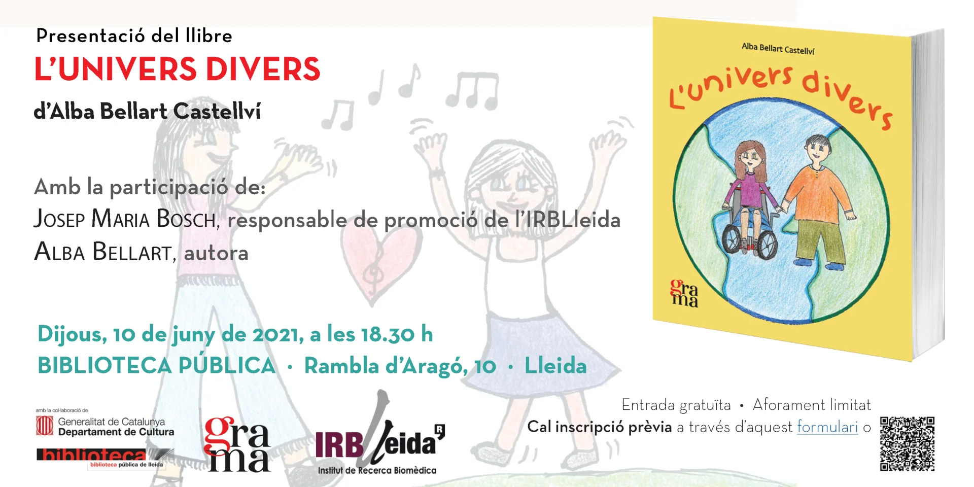 Presentation of the book 'L'univers divers' on minority diseases at the Lleida Public Library