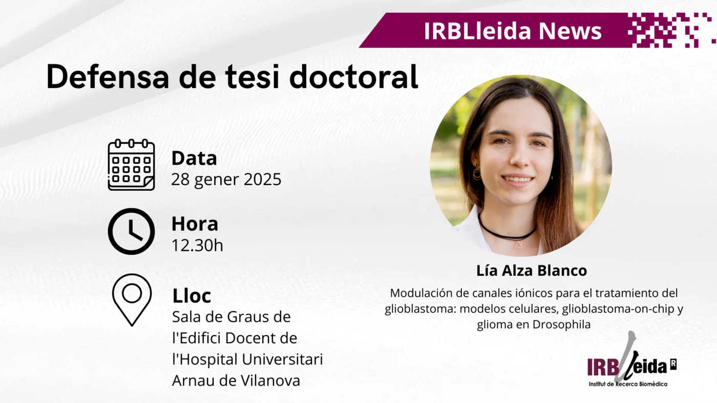 Lectura de tesi doctoral - Personal #IRBLleida