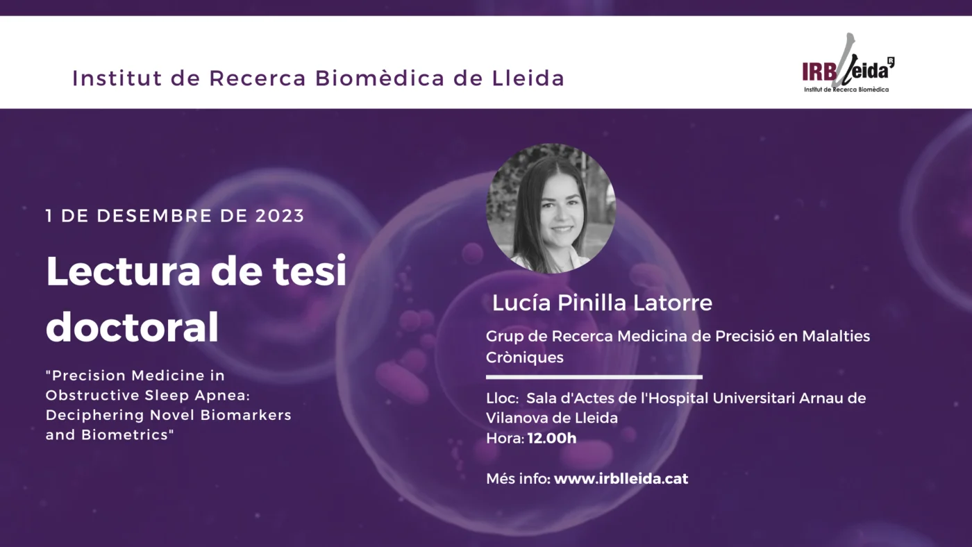 Lectura de tesi doctoral - Personal #IRBLleida