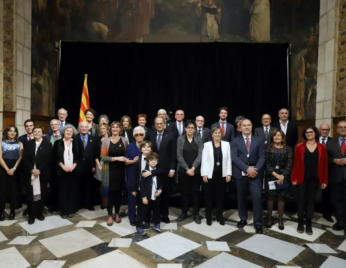Lliurament de les medalles Trueta a Joan Viñas i Elvira Fernández