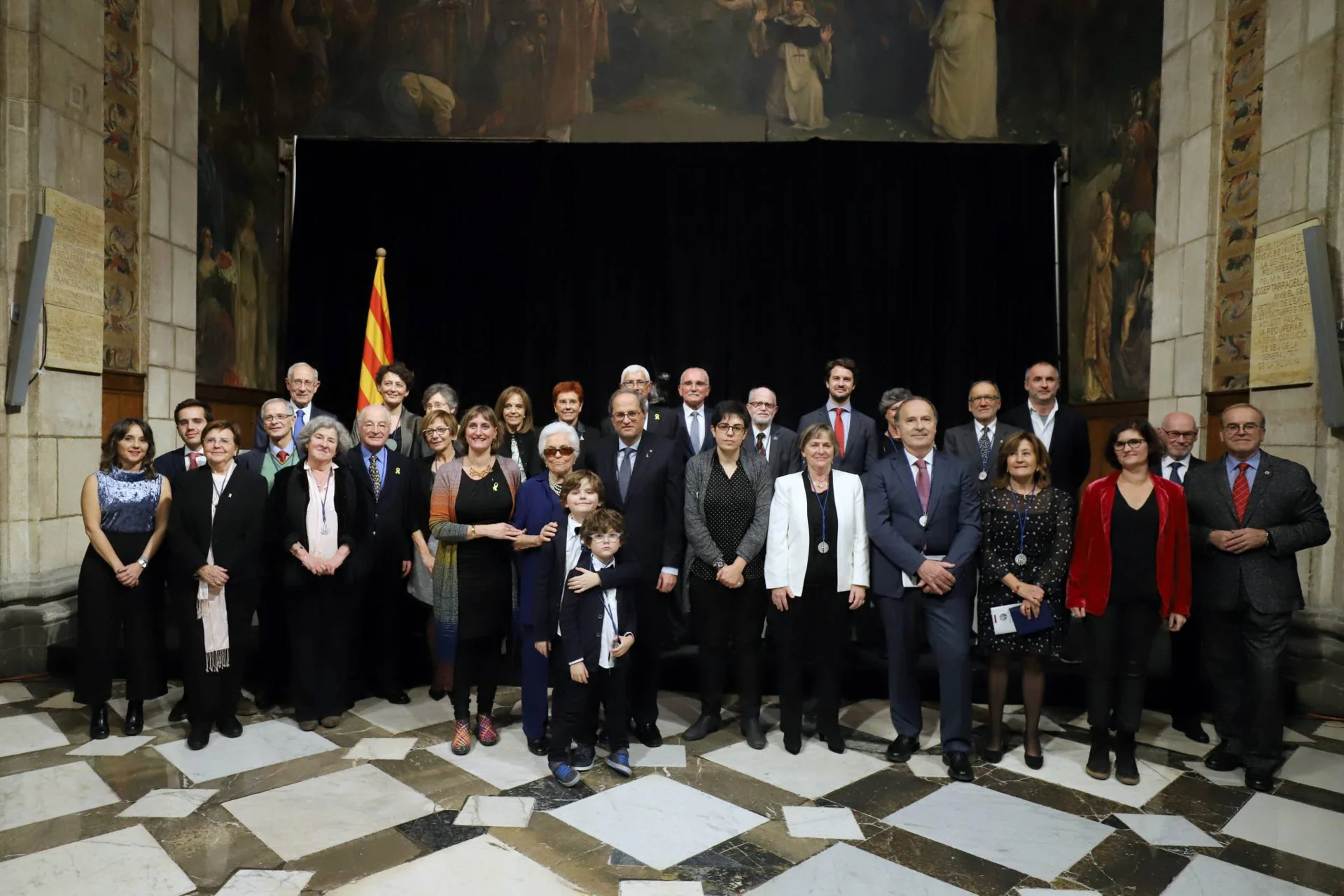 Lliurament de les medalles Trueta a Joan Viñas i Elvira Fernández